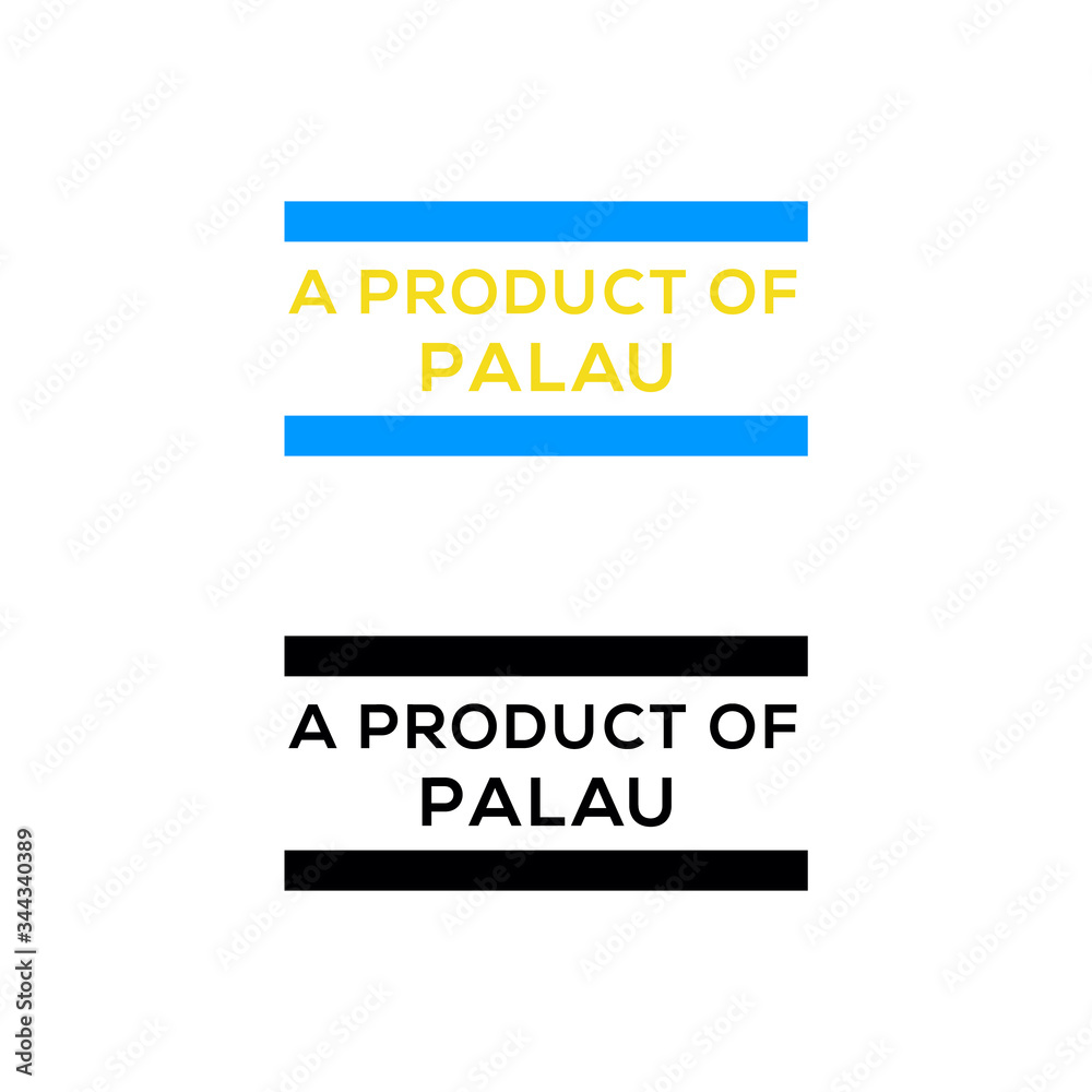 a product of Palau stamp or seal design vector download a product of Palau stamp or seal design vector download