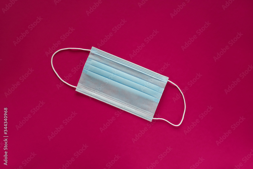 Coronavirus prevention face mask. Social distance, self-isolation during quarantine Covid-19. Safety breathing mask layout, top view, flat lay. Coronavirus prevention face mask. Social distance, self-isolation during quarantine Covid-19. Safety breathing mask layout, top view, flat lay.