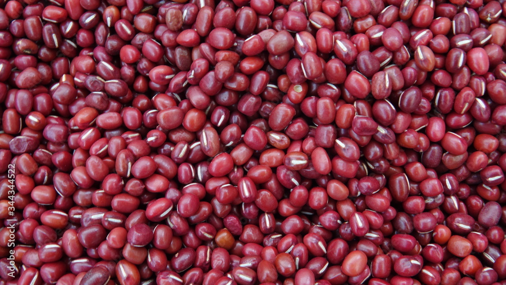 Full frame shot of Chinese red beans Full frame shot of Chinese red beans