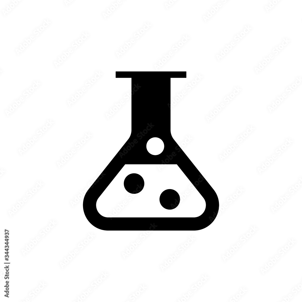 Science vector icon in black solid flat design icon isolated on white background Science vector icon in black solid flat design icon isolated on white background
