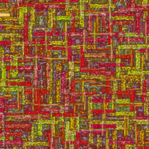 Abstract fractal background Brown Spiral Oriental Garden computer-generated image. Fractal digital artwork for creative graphic design.