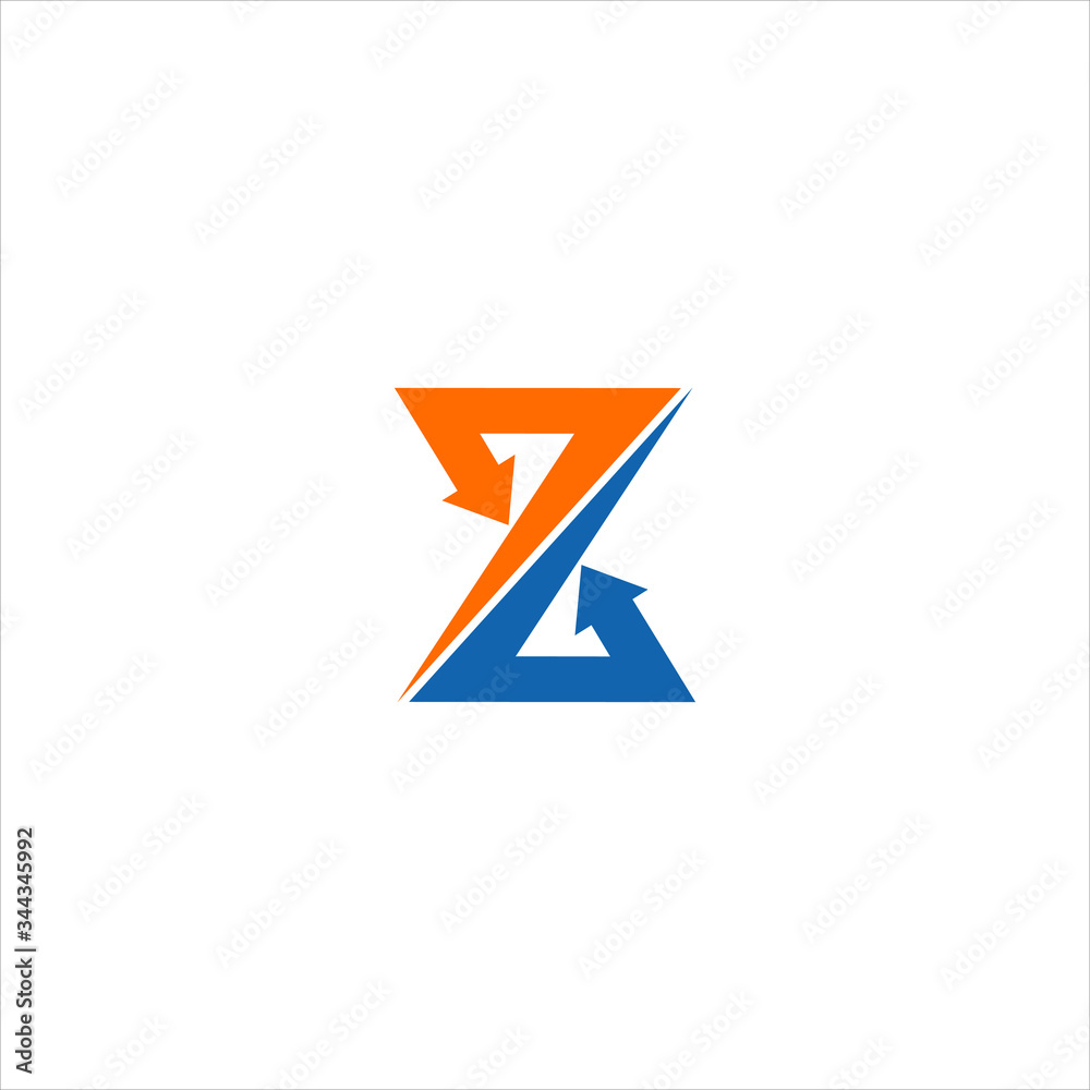 Vector letter Z arrow concept logo design template illustration eps 10 Vector letter Z arrow concept logo design template illustration eps 10