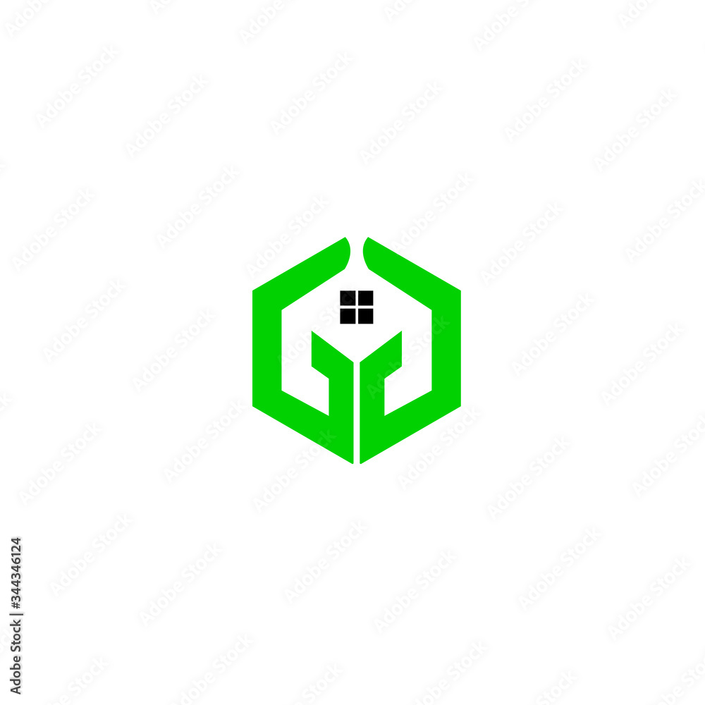 Vector GG home real estate concept logo design template illustration eps 10 Vector GG home real estate concept logo design template illustration eps 10