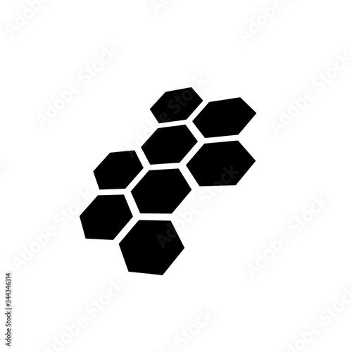 Vector hive with perspective concept icon  logo