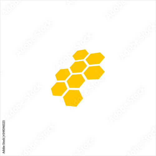 Vector hive with perspective concept icon  logo