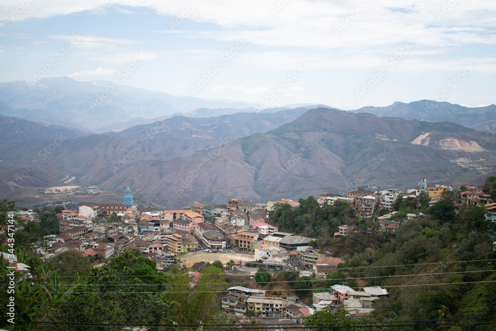 view of the city of Zaruma - Ecuador