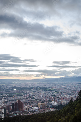 Sunset over bogota - colombia 