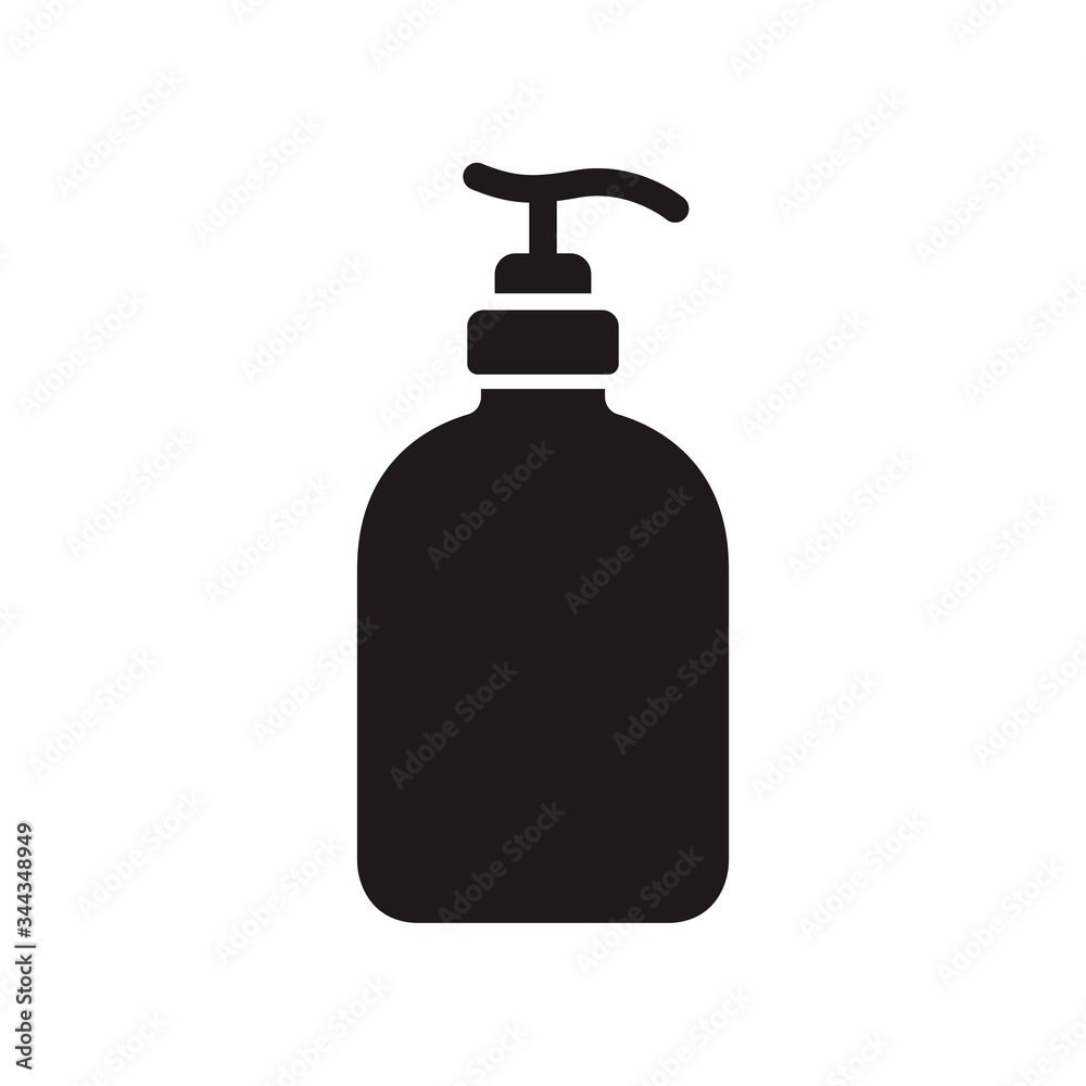 Liquid soap icon. Flat style design. Vector graphic illustration. Suitable for website design, logo, app, template. EPS 10.
