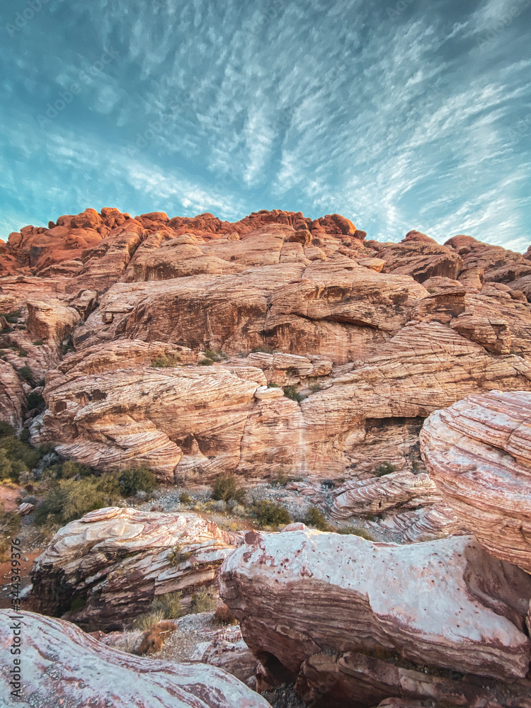 red rocks and blue sky red rocks and blue sky