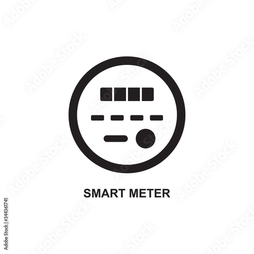 SMART METER ICON , ELECTRIC ICON