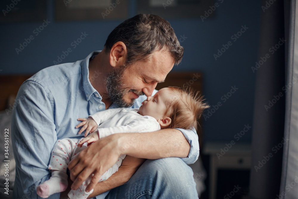 Young Girl And Father