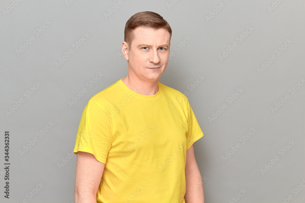 Portrait of mature man with happy expression and smiling