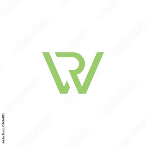 initial letter rw or wr logo vector designs
