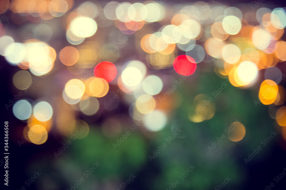 Blur defocus bokeh of light in the city with dark Blur defocus bokeh of light in the city with dark