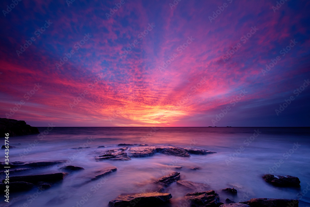 Obraz premium Sunset at Burn's Beach, Western Australia