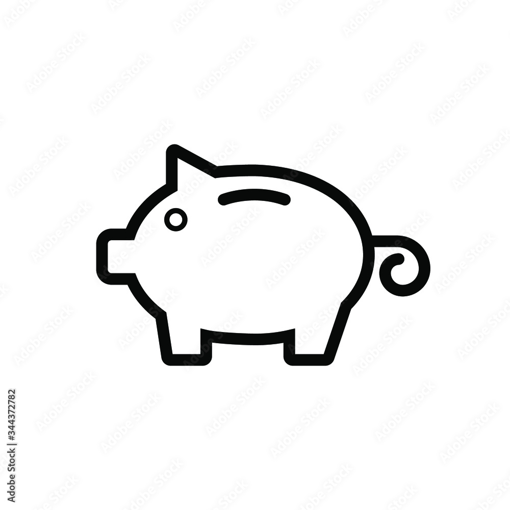 Piggy bank icon template Piggy bank icon template