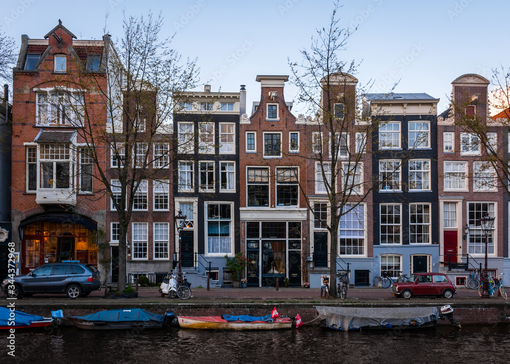 Plakat Dutch Canal Houses in Amsterdam