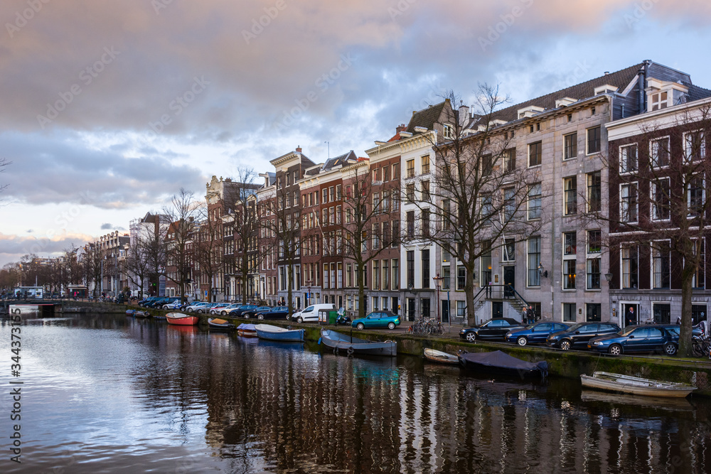 Dutch Canal Houses in Amsterdam