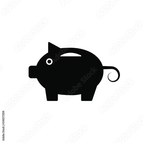 Piggy bank icon template