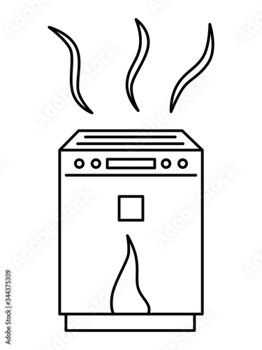 空気清浄機　機械　イラスト　アイコン