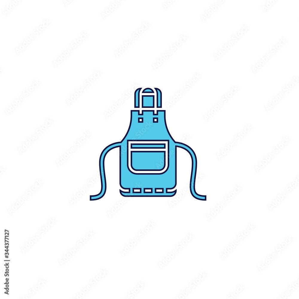 denim apron icon vector illustration design denim apron icon vector illustration design