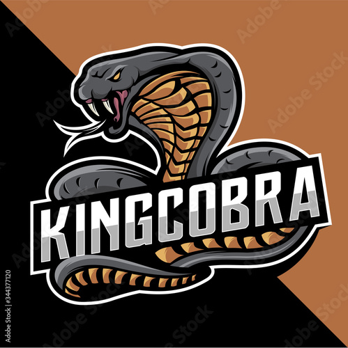 Mascot king cobra esport logo
