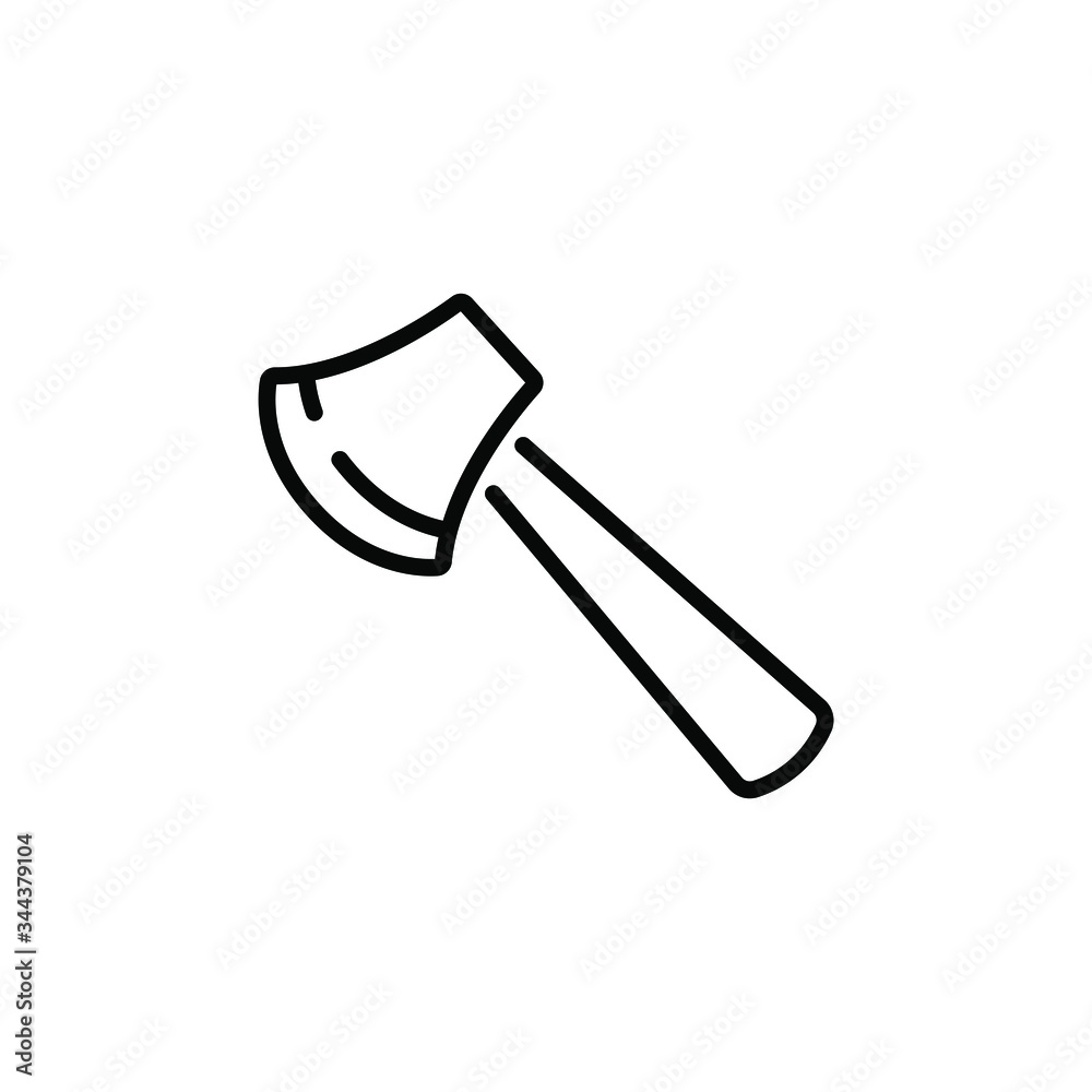 Ax thin icon in trendy flat style isolated on white background. Symbol for your web site design, logo, app, UI. Vector illustration, EPS Ax thin icon in trendy flat style isolated on white background. Symbol for your web site design, logo, app, UI. Vector illustration, EPS