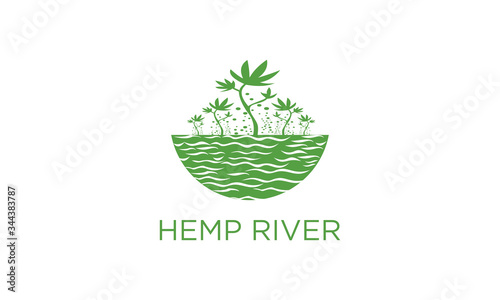 Hemp river logo for your company
