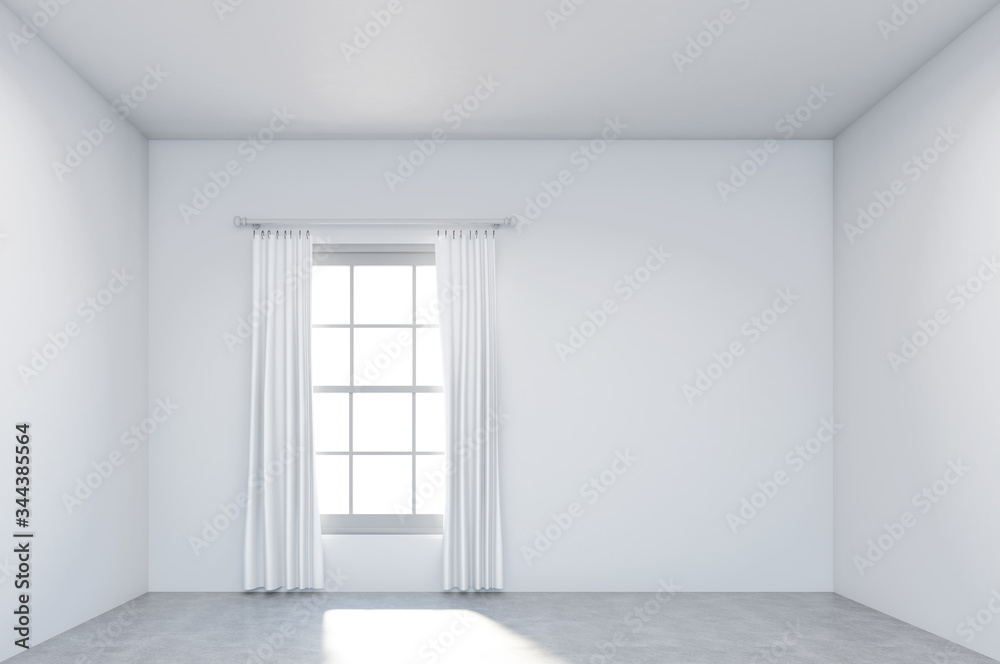 light white room. 3D rendering. light white room. 3D rendering.