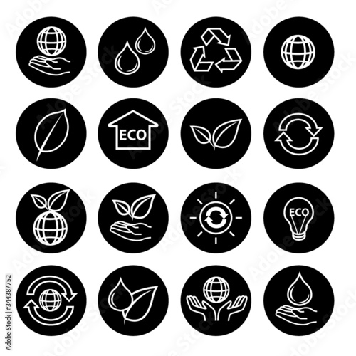Eco icon set