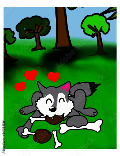 aesop's fables The Wolf and the Crane 1