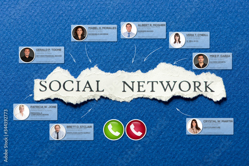 Social network video confer...