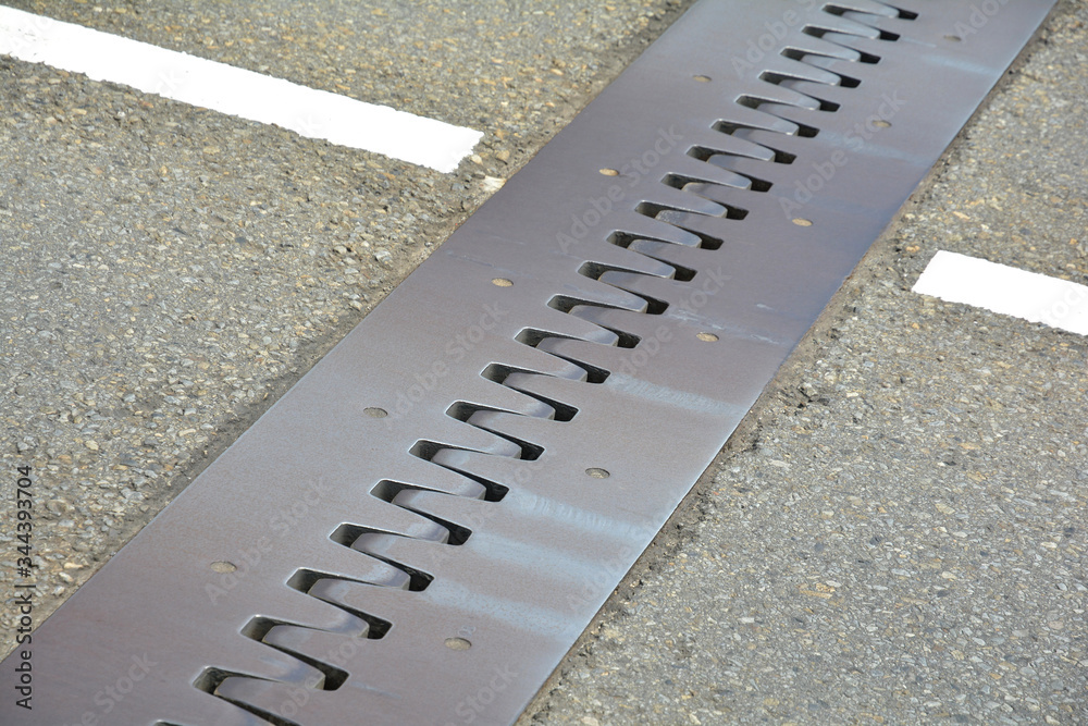 Fototapeta premium 道路のつなぎ目