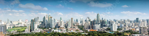 High building and tower in Bangkok Thailand Asia