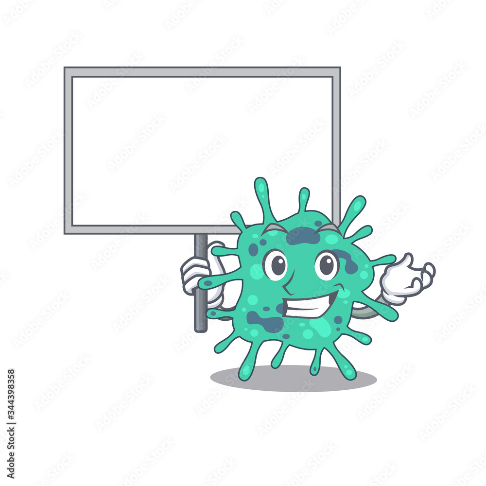 An icon of shigella boydii mascot design style bring a board An icon of shigella boydii mascot design style bring a board