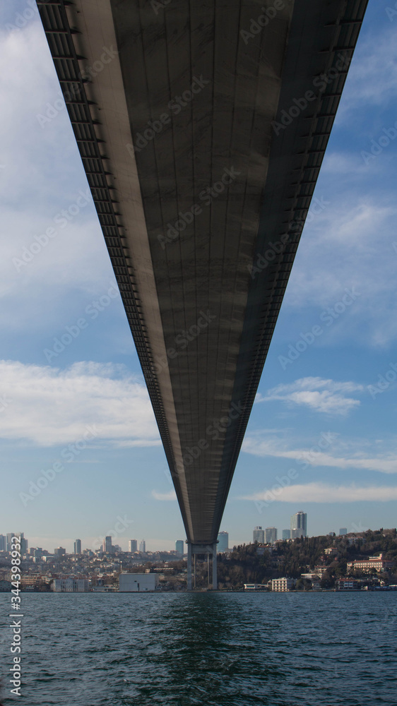 Fototapeta premium Istambul city bridge city