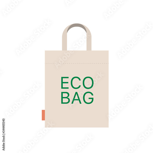 Eco bag vector icon