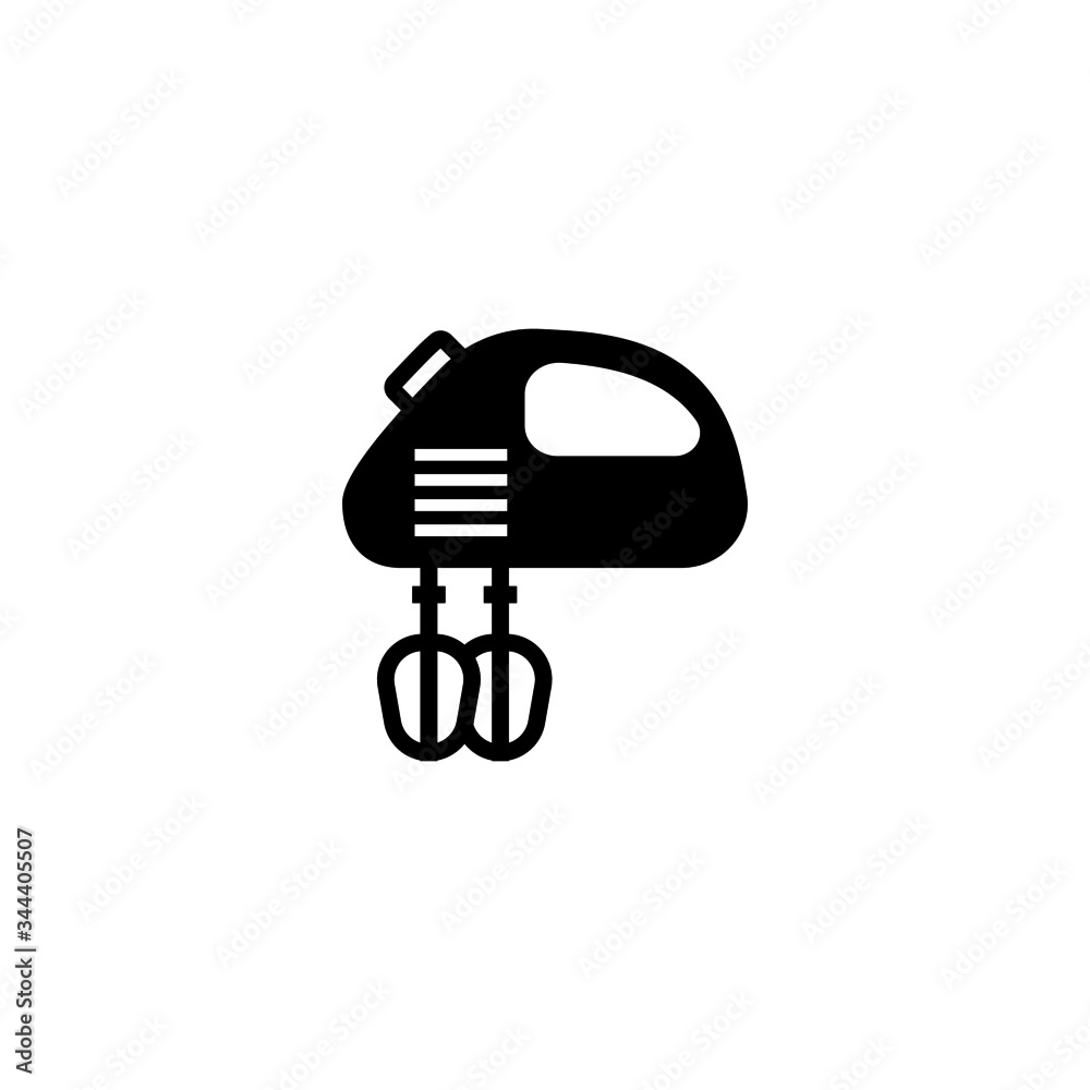 Mixer vector icon in black solid flat design icon isolated on white background