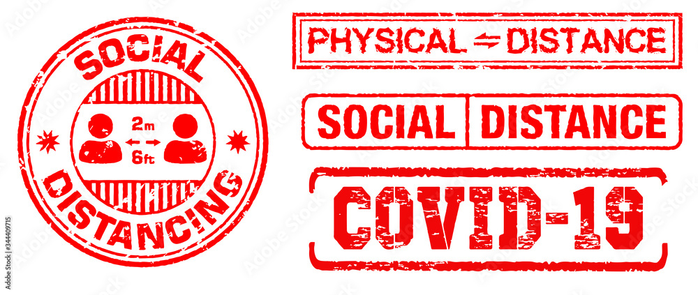 set of red grunge rubber stamp or corona virus rubber stamp themes or postponed, lock down, social distance, physical distance concept. eps 10 vector, easy to modify set of red grunge rubber stamp or corona virus rubber stamp themes or postponed, lock down, social distance, physical distance concept. eps 10 vector, easy to modify
