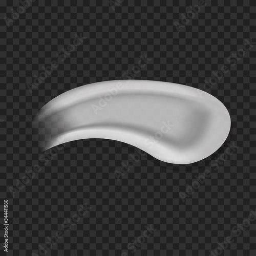 Realistic cosmetic cream smears drop splashes skincare fresh moisturizing product lotion 