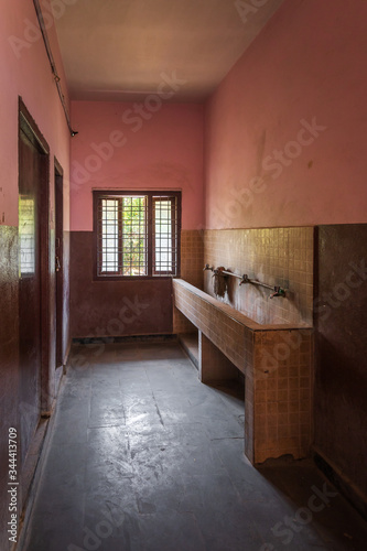 Handwash trough sink in Indian school