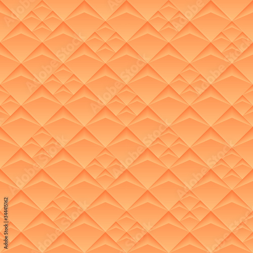 Seamless Orange Geometric Wide Texture Banner