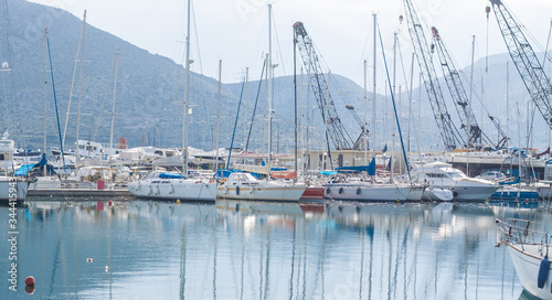 Greece,boat, sea, yacht, marina, harbor, water, boats, ship, sailing, port, sky, sailboat, harbour, blue, ocean, sail, travel, nautical, vessel, summer, dock, pier, yachts, lake, bay, mediterranean.