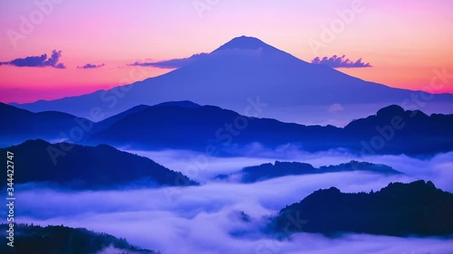 富士山と雲海
