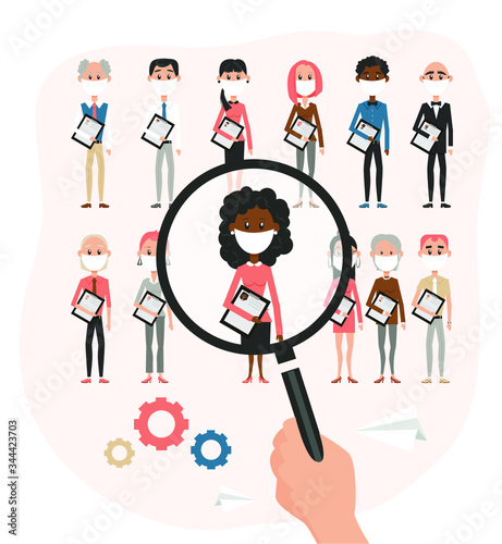 search for self-isolation workers with different mental abilities for employment