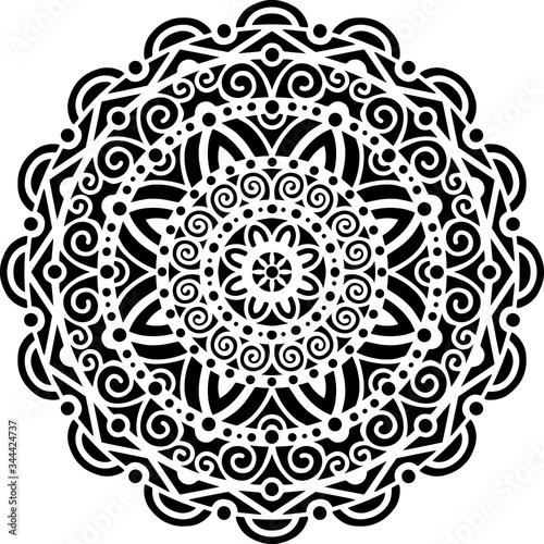 Mandala Pattern Stencil doodles sketch