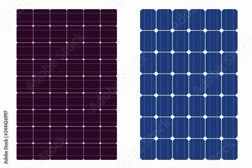  solar panel texture set , vector drawing