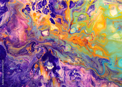 Abstract collection with colorful bubbles. Spellbinding abstract cosmic landscape