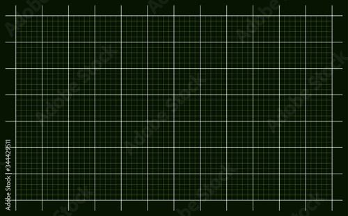 Cutting mat vector with white grid and green background.