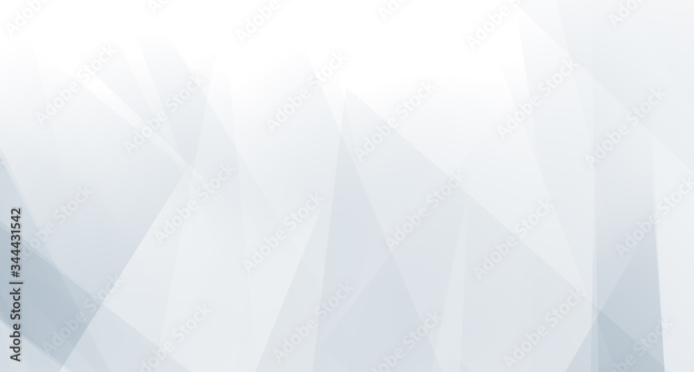 Fototapeta premium Abstract blue white and gray polygon triangle pattern gradient background. 3d render illustration.